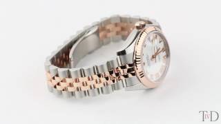 Rolex DateJust Lady 31mm SteelRose Gold WhiteRoman Jubilee 178271 T4D watch review [upl. by Marcie917]