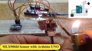 MLX90614 sensor with Arduino UNO [upl. by Eichman]