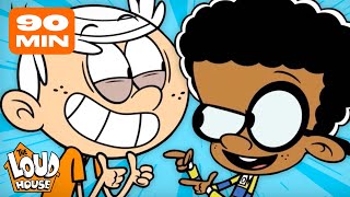 Lincolns Best Friend BEST Moments w Clyde Liam amp Stella  90 Minute Compilation  The Loud House [upl. by Nahgiem]