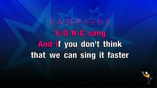 Campfire Song Song  Spongebob Squarepants KARAOKE [upl. by Fugere539]