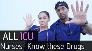 5 MEDICATIONSDRIPS ALL ICU NURSES MUST KNOW [upl. by Eli]