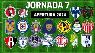 ✅️ JORNADA 7 LIGA MX 2024 🇲🇽🇲🇽🇲🇽 [upl. by Wylma]