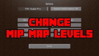 How To Change MipMap Levels In Minecraft  How To Turn MipMap Levels Up amp Down In Minecraft [upl. by Itsrejk37]