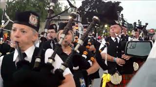 2024 08 24 Kincardine Massed Bands Parade [upl. by Anawot]