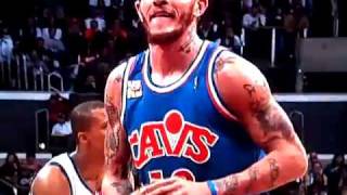 Lebron Messing with Delonte West from the bench [upl. by Schreibe]