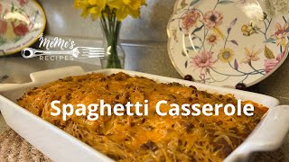 MeMes Recipes  Spaghetti Casserole [upl. by Jsandye689]