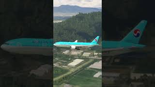 HIGH STAKES Korean Air Boeing 777 Landing at Xiamen Airport shorts [upl. by Imogen534]