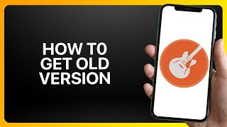 How To Get Old Version Of GarageBand Tutorial [upl. by Mylo]