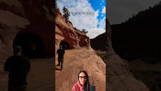 Sketchy hike to Moqui Sand Cave in Kanab Utah travel pov hiking [upl. by Aivartal]