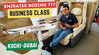 Emirates Boeing 777 Business Class Experience from Kochi to Dubai [upl. by Idmann]