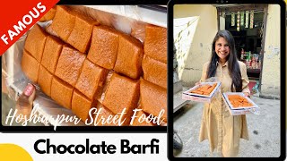 Chocolate barfi  Gappe di hatti  Hoshiarpur street food [upl. by Samoht]