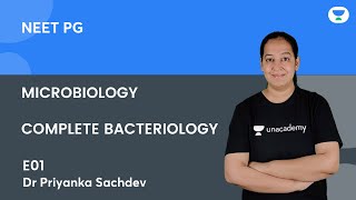 Microbiology  Complete Bacteriology E01  Dr Priyanka Sachdev  Unacademy Live  NEET PG [upl. by Marilee]