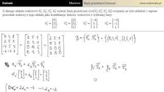 Baza przestrzeni liniowej Studia [upl. by Ydennek]