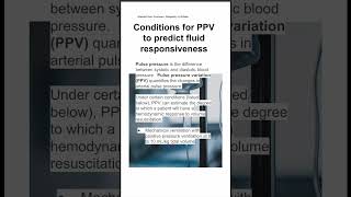 Conditions for PPV to predict fluid responsiveness [upl. by Marjana608]