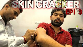 Asmr Skin Cracking head massage with neck n ear cracks [upl. by Gerik]