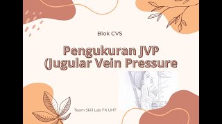 Pengukuran JVP Jugular Vein Pressure [upl. by Ecikram]