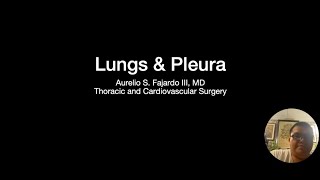 Lung and Pleura  Dr Fajardo [upl. by Eenad]