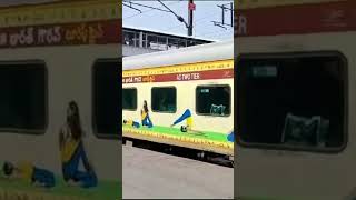 Gaurav bharat tourist Train railwayshorts gauravbharattouristtrain [upl. by Ibbor208]