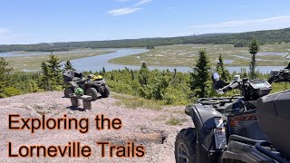 Grizzly 700 and Sportsman 850  exploring Lorneville trails [upl. by Arica]