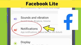 Facebook Lite Notification not Coming Showing amp Not Receiving Problem [upl. by Meakem]