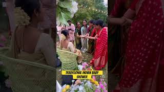 Traditional Indian Baby Shower ritual maternal mom indian ceremony babyshower desi [upl. by Lillie]