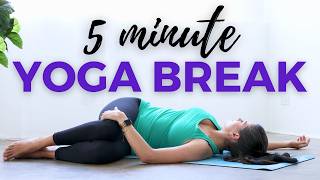 5 min Yoga Break Reset amp Find Calm [upl. by Lewes]