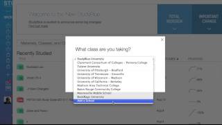 StudyBlue Tutorials  Changing Your School [upl. by Rorrys163]