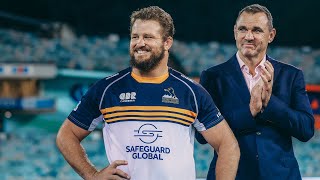 James Slipper Australian Super Rugby Cap Record Presentation [upl. by Kolosick602]