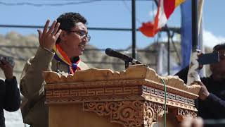 MP Jamyang Tsering Namgyal Speaks At The Biggest Rally In Support Of The Dalai Lama Hindi [upl. by Dust930]