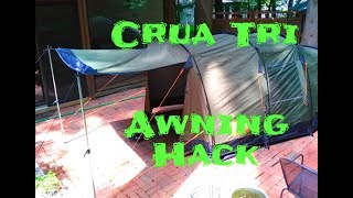 Crua Tri Tent Awning Hack  Please Subscribe [upl. by Cower]