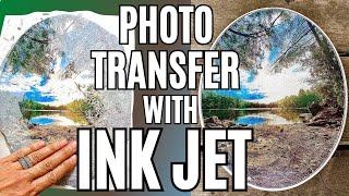 How to Photo Transfer with Mod Podge and INK JET printer  EASY DIY [upl. by Camille]