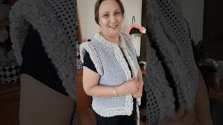 Selam 🖐❤️🧶 tığ işi kürk yelek detaylar kanalımda diy handmade crochet keşfet [upl. by Israeli792]