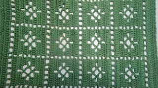 Uncinetto Crochet Centrino Verde Tutorial [upl. by Pownall]