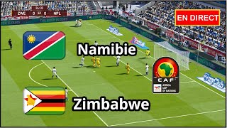 Namibie vs Zimbabwe en direct Éliminatoires Coupe Afrique can Simulation football Gameplay PC [upl. by Aiduan]