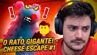 FELIPE NETO FUGIU DE UM RATO GIGANTE NO ROBLOX  CHEESE ESCAPE 1 [upl. by Aloin970]