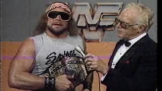 Macho Man Randy Savage Interview 07261986 [upl. by Edieh]