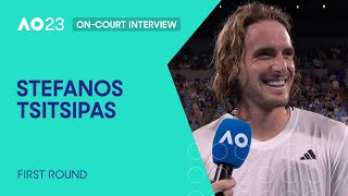 Stefanos Tsitsipas OnCourt Interview  Australian Open 2023 First Round [upl. by Allan]