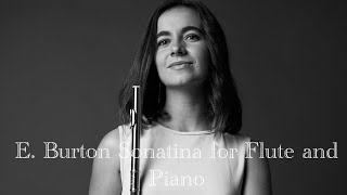 EBurton Sonatina for Flute and Piano  Violeta Gil García [upl. by Jeroma]