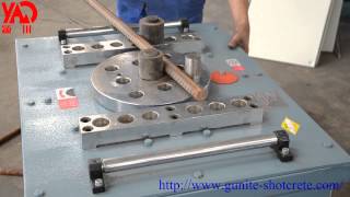 GW40GW50 Rebar BenderSteel Bar Bending Machine Video [upl. by Ahsiekin]