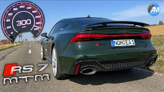 Audi RS7 MTM 722 hp  0300 kmh acceleration🏁  by Automann in 4K [upl. by Maire]