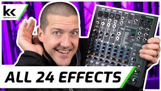 Mackie ProFX10v3 Audio Effects Demo  All 24 FX Test [upl. by Richter]