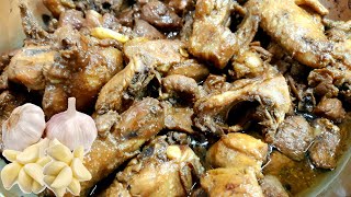 30 CLOVES PORK CHICKEN ADOBO  Nagmamantikang Pork Chicken Adobo na Tuyo  Perfect Adobo Recipe [upl. by Sakram]