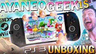 AYANEO GEEK 1S CHEGOU UNBOXING  GAMEPLAY no PC PORTÁTIL mais RECOMENDADO da AYANEO em 2023 [upl. by Willa]