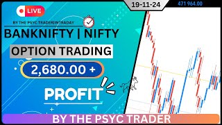 Live Intraday Trading  Scalping  19th November  Option Buying YouTube youtuber banknifty [upl. by Hayalat]