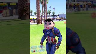 Power Of Shinchan vs Captain America gta5 gta5shorts [upl. by Tirrej752]