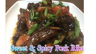 Sweet amp Spicy Pork Ribs 👍FoodMaster [upl. by Irrehs994]