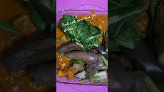 Pork hock kare kare for dinner  yummy filipinocooks cooking food foodtrip easyrecipe [upl. by Sussman]