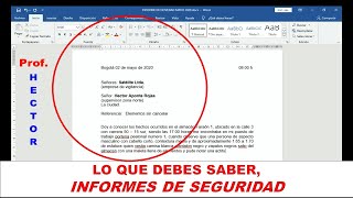 TUTORIAL INFORME  REDACCIÓN VIGILANCIA [upl. by Elehcin]