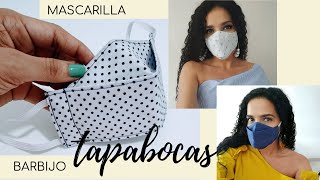 DIY Cómo hacer un Tapabocas  Cómo hacer Cubrebocas  Mascarilla 3D  Mascarilla de Tela  Barbijo [upl. by Heather]