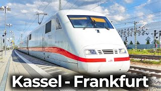 Hochgeschwindigkeitsfahrt BR 401  ICE 1  Kassel  Fulda  Frankfurt am Main Flughafen Fernbahnhof [upl. by Miehar152]